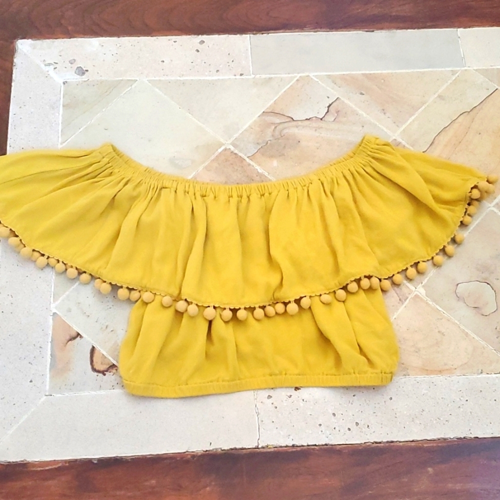 Yellow Off-Shoulded Top